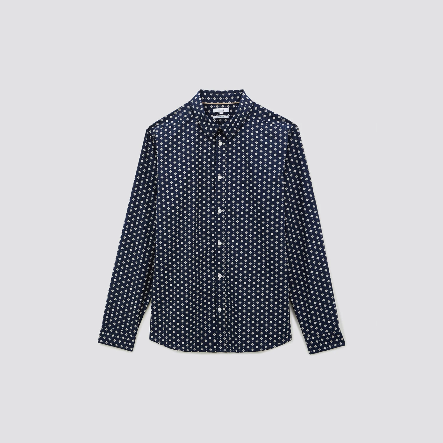 Chemise Slim Imprimé Géométrique Coton 7 Chemise Slim Imprimé Géométrique Coton – Image 7