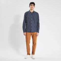 Chemise Slim Imprimé Géométrique Coton 11 Chemise Slim Imprimé Géométrique Coton -Men's Clothing Soldes Boutique 1003619 11214 V5