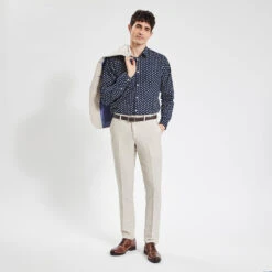 Chemise Slim Imprimé Géométrique Coton 13 Chemise Slim Imprimé Géométrique Coton -Men's Clothing Soldes Boutique 1003619 11214 V6