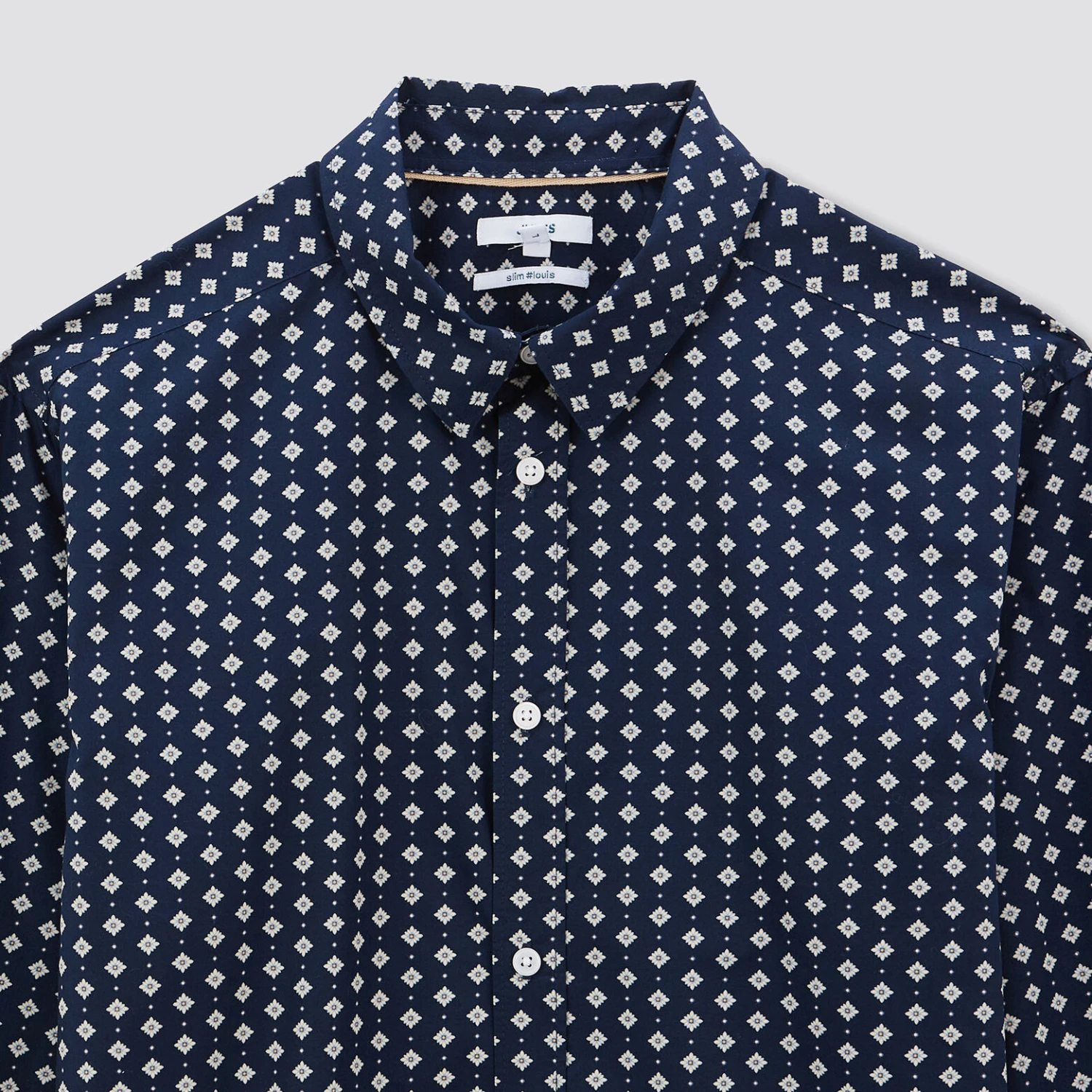 Chemise Slim Imprimé Géométrique Coton 8 Chemise Slim Imprimé Géométrique Coton – Image 8