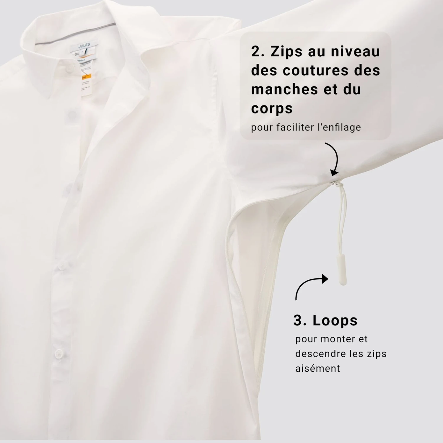 Chemise Regular Pour Personne à Mobilité Réduite 7 Chemise Regular Pour Personne à Mobilité Réduite – Image 7