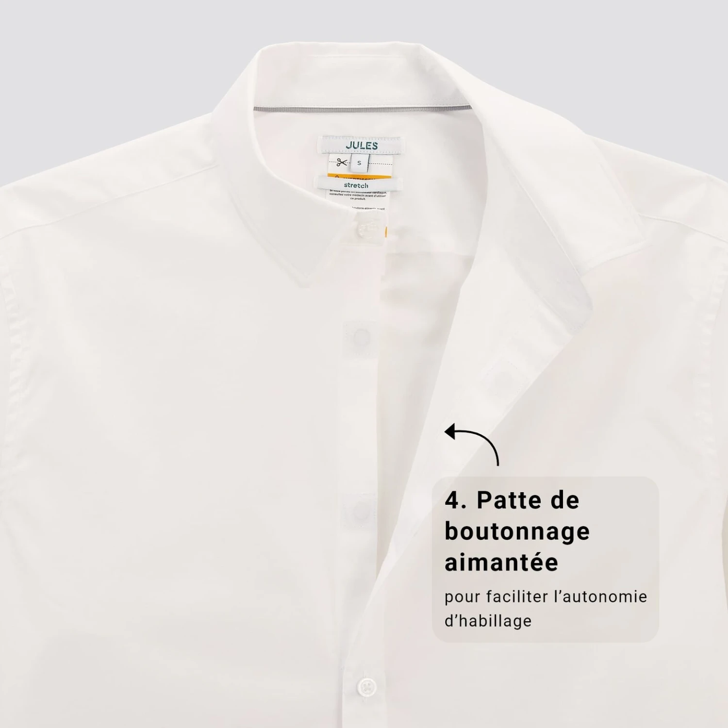 Chemise Regular Pour Personne à Mobilité Réduite 8 Chemise Regular Pour Personne à Mobilité Réduite – Image 8