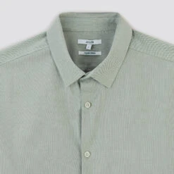 Chemise Slim Oxford Unie Coton -Men's Clothing Soldes Boutique 1003690 16013 V8