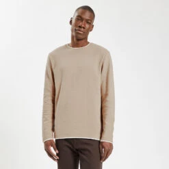 Tee Shirt Double Col Matière Fantaisie -Men's Clothing Soldes Boutique 1003712 10515 V4