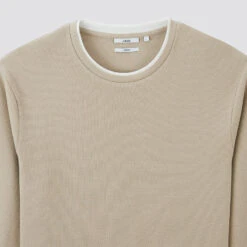 Tee Shirt Double Col Matière Fantaisie -Men's Clothing Soldes Boutique 1003712 10515 V8