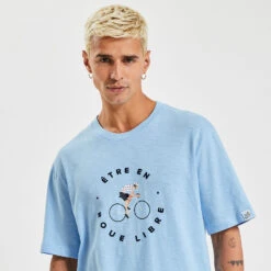 Tee Shirt Col Rond Imprimé Licence Tour De France -Men's Clothing Soldes Boutique 1003728 11287 V4