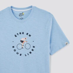 Tee Shirt Col Rond Imprimé Licence Tour De France -Men's Clothing Soldes Boutique 1003728 11287 V8