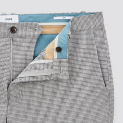 Pantalon Chino Slim Motif Pied De Puce -Men's Clothing Soldes Boutique 1003737 18118 V8