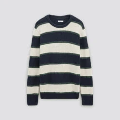 Pull Col Rond à Rayures 15 Pull Col Rond à Rayures -Men's Clothing Soldes Boutique 1003747 10103 V11