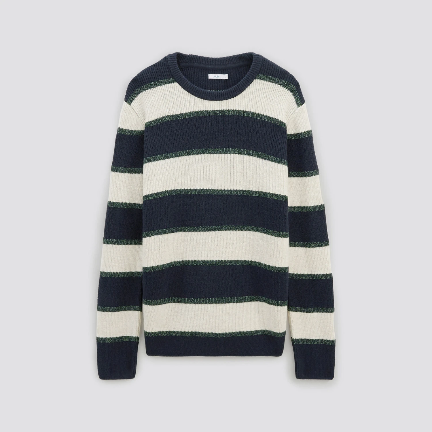 Pull Col Rond à Rayures 7 Pull Col Rond à Rayures – Image 7