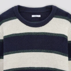Pull Col Rond à Rayures 16 Pull Col Rond à Rayures -Men's Clothing Soldes Boutique 1003747 10103 V8