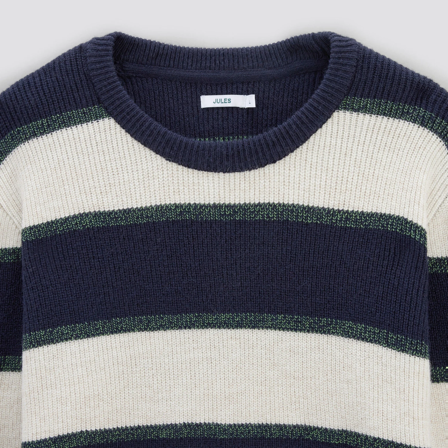 Pull Col Rond à Rayures 8 Pull Col Rond à Rayures – Image 8