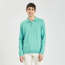 Polo Ă Manches Longues En Maille