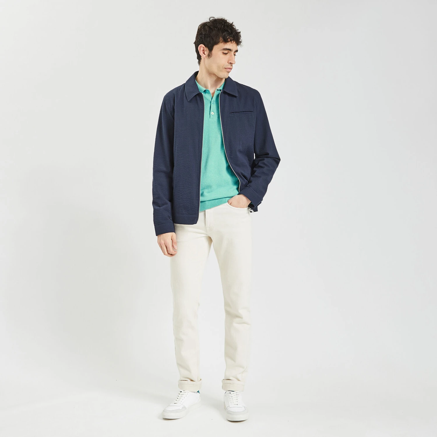 Polo à Manches Longues En Maille 4 Polo à Manches Longues En Maille – Image 4