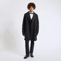 Chemise Slim Unie Coton Texturé -Men's Clothing Soldes Boutique 1003750 10000 V6