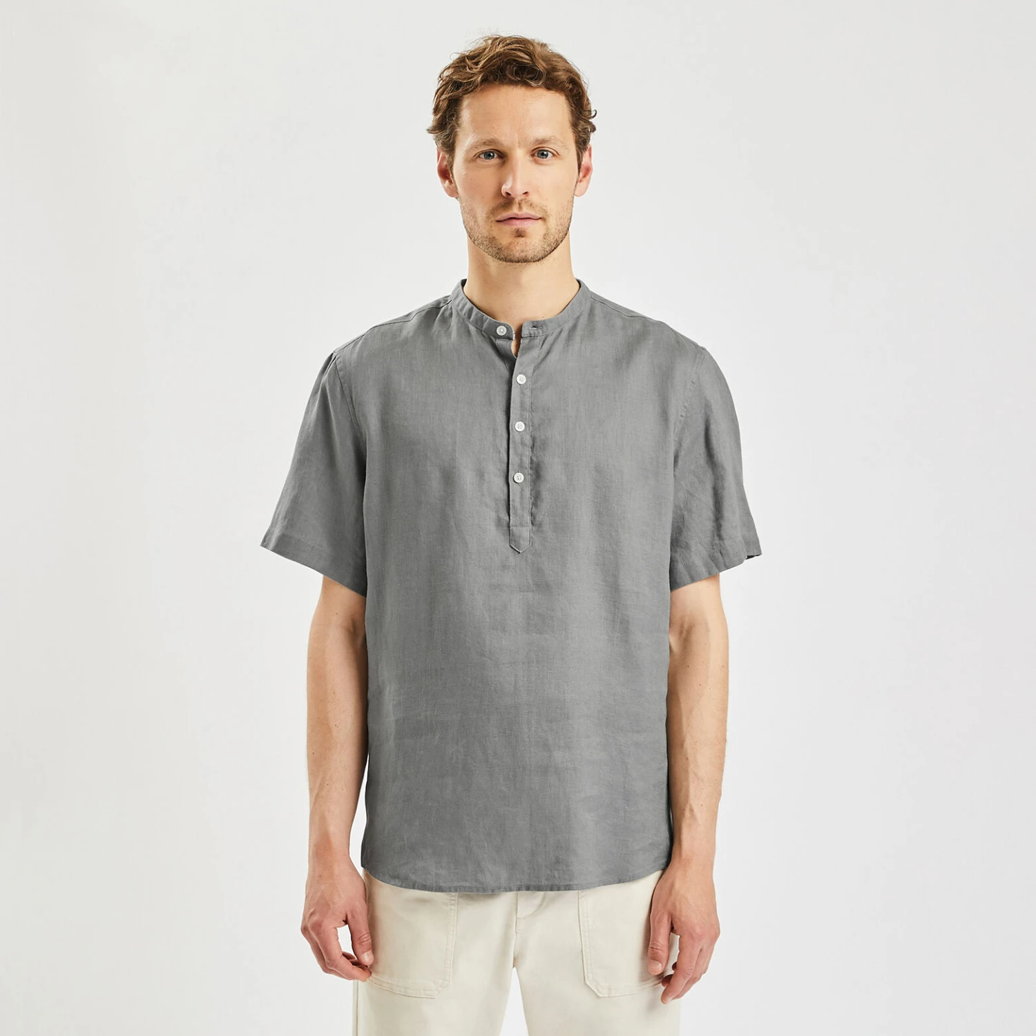 Chemisette Regular Unie Lin 4 Chemisette Regular Unie Lin – Image 4