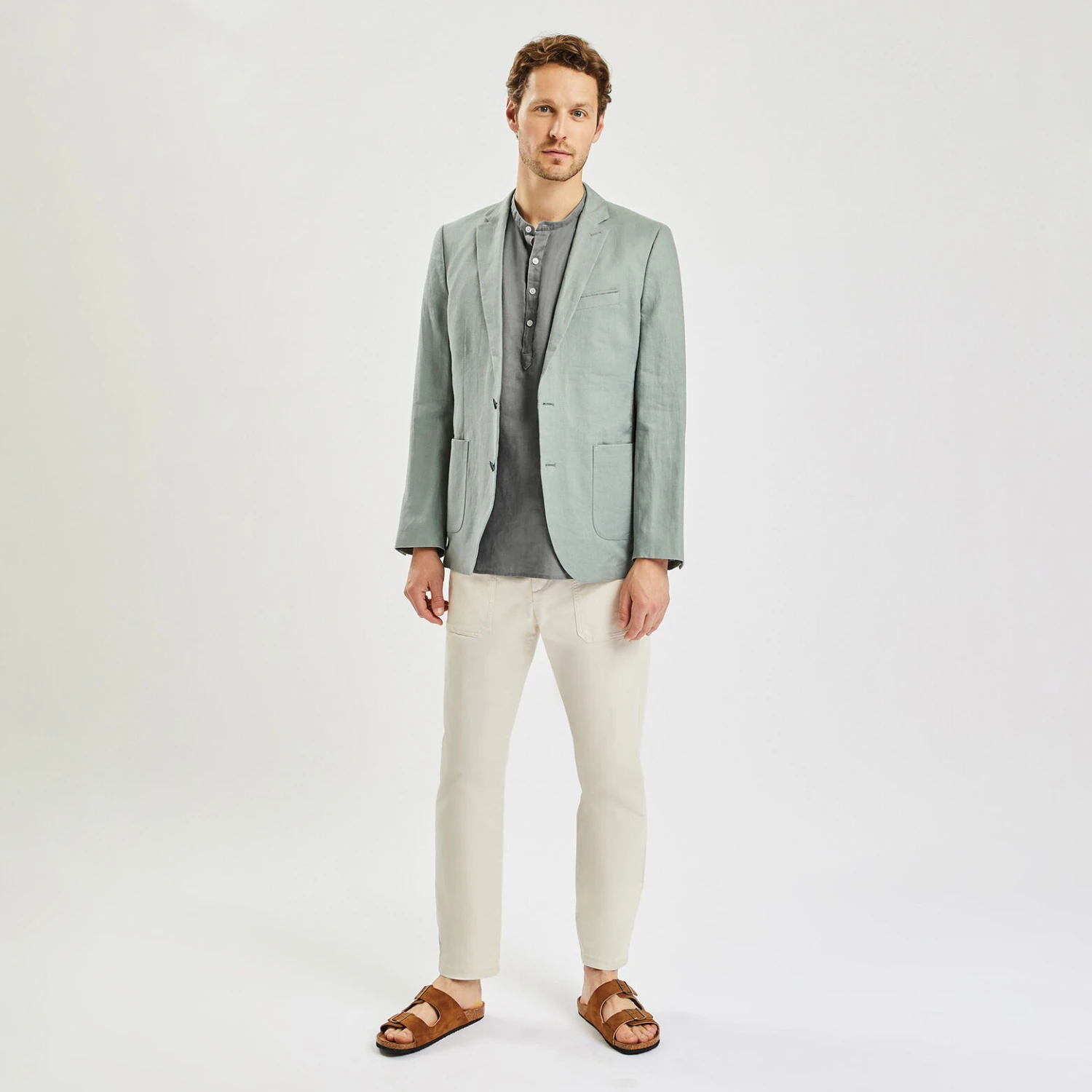 Chemisette Regular Unie Lin 2 Chemisette Regular Unie Lin – Image 2