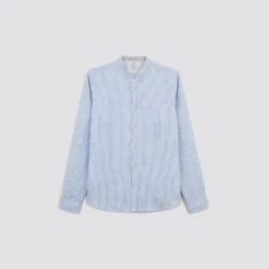 Chemise Regular Col Mao Rayures Lin 16 Chemise Regular Col Mao Rayures Lin -Men's Clothing Soldes Boutique 1003792 19000 V11