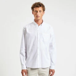 Chemise Oxford Unie "le Parfait By JULES" -Men's Clothing Soldes Boutique 1003877 10000 V2