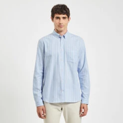 Chemise Oxford Rayures "le Parfait By JULES" -Men's Clothing Soldes Boutique 1003878 11229 V2