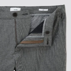 Pantalon Chino Slim Elastiqué Reliefé -Men's Clothing Soldes Boutique 1003946 18118 V8