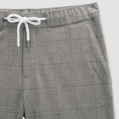 Pantalon Chino Slim Ceinture élastiquée à Carreaux -Men's Clothing Soldes Boutique 1003948 18118 V8