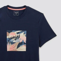 Tee Shirt Imprimé Feuillage -Men's Clothing Soldes Boutique 1003995 11824 V8