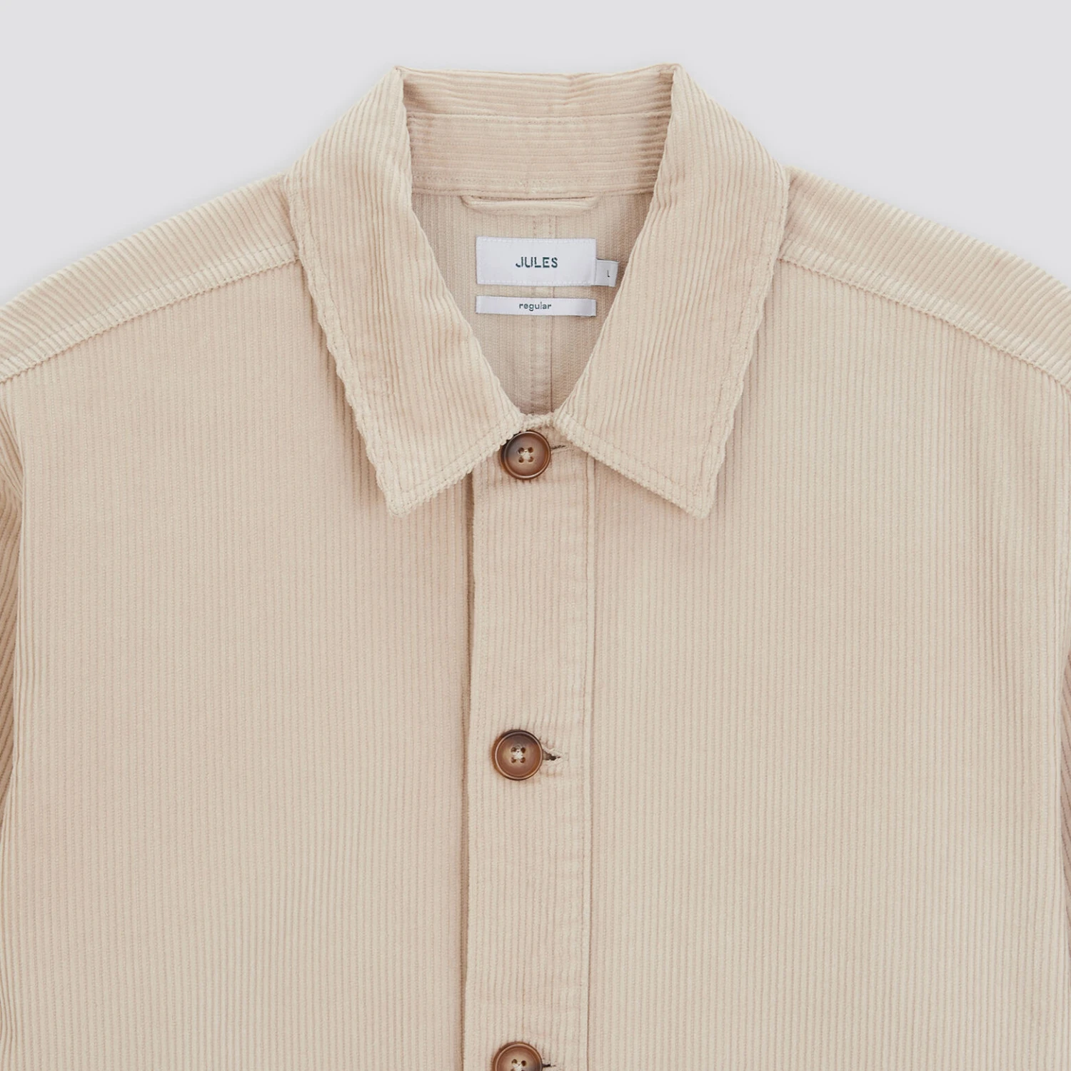 Surchemise Unie Coton Recyclé Velours 2 Surchemise Unie Coton Recyclé Velours – Image 2