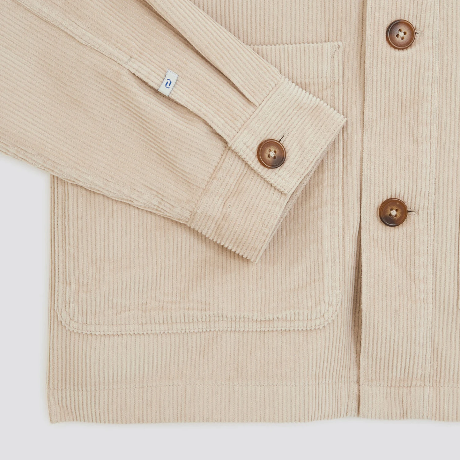 Surchemise Unie Coton Recyclé Velours 3 Surchemise Unie Coton Recyclé Velours – Image 3