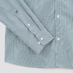 Chemise Slim Carreau Vichy Coton Viscose -Men's Clothing Soldes Boutique 1004080 16000 V9