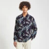 Chemise Slim Imprimé Feuilles Viscose -Men's Clothing Soldes Boutique 1004168 11214 V1