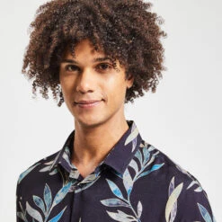 Chemise Slim Imprimé Feuilles Viscose 11 Chemise Slim Imprimé Feuilles Viscose -Men's Clothing Soldes Boutique 1004168 11214 V4