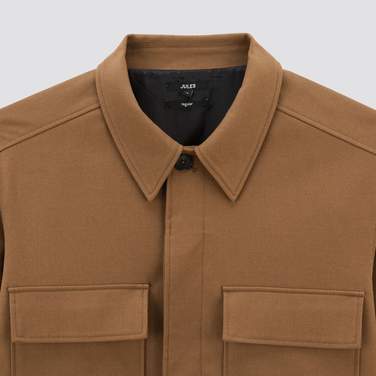 Surchemise Regular Unie Polyester Recyclé 2 Surchemise Regular Unie Polyester Recyclé – Image 2