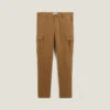 Pantalon Chino Cargo Droit Poches Côtés