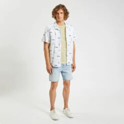 Tee Shirt Poche Et Broderie Poitrine -Men's Clothing Soldes Boutique 1004448 12034 V6