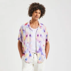 Chemisette Hawaïenne Regular Imprimée Viscose Ecov