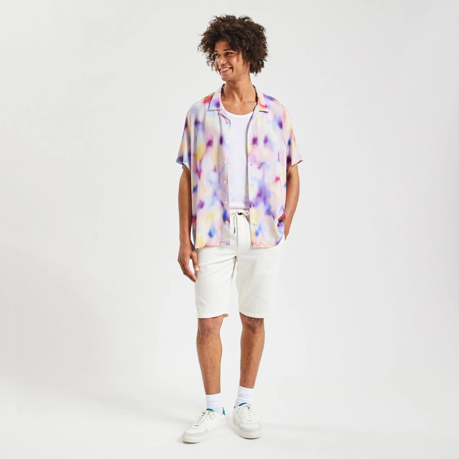 Chemisette Hawaïenne Regular Imprimée Viscose Ecov 2 Chemisette Hawaïenne Regular Imprimée Viscose Ecov – Image 2