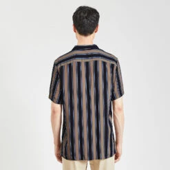 Chemisette Regular Rayures Viscose Ecovero -Men's Clothing Soldes Boutique 1004487 17000 V3