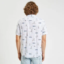 Chemisette Regular Imprimé Paysages Coton Flammé -Men's Clothing Soldes Boutique 1004488 10100 V3