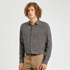 Chemise Regular Imprimé Géométrique Viscose