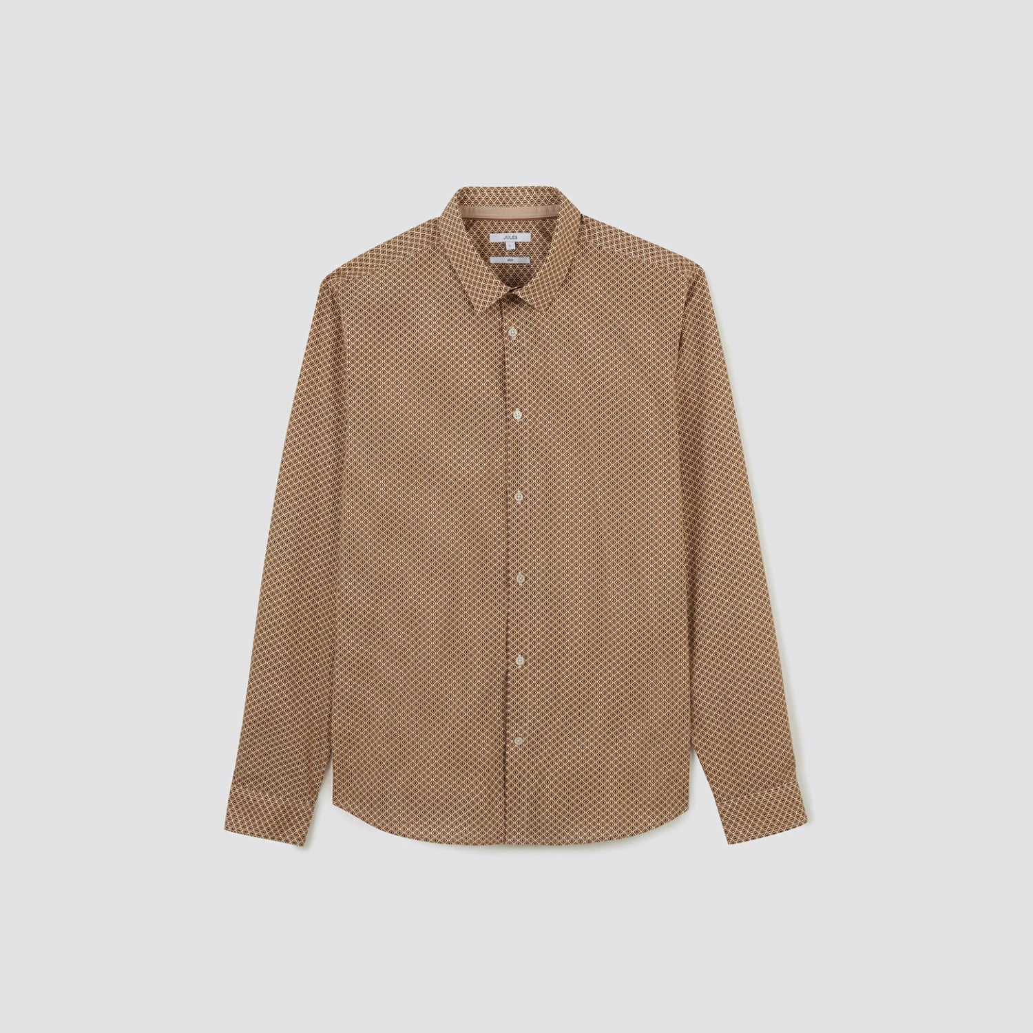 Chemise Slim Imprimé Géométrique Coton Biologique 1 Chemise Slim Imprimé Géométrique Coton Biologique