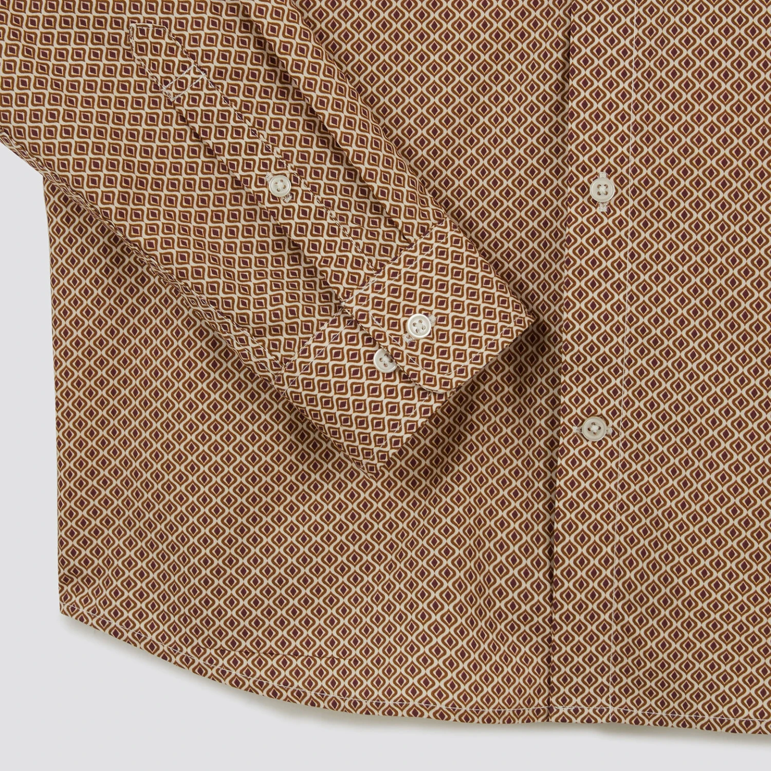 Chemise Slim Imprimé Géométrique Coton Biologique 3 Chemise Slim Imprimé Géométrique Coton Biologique – Image 3