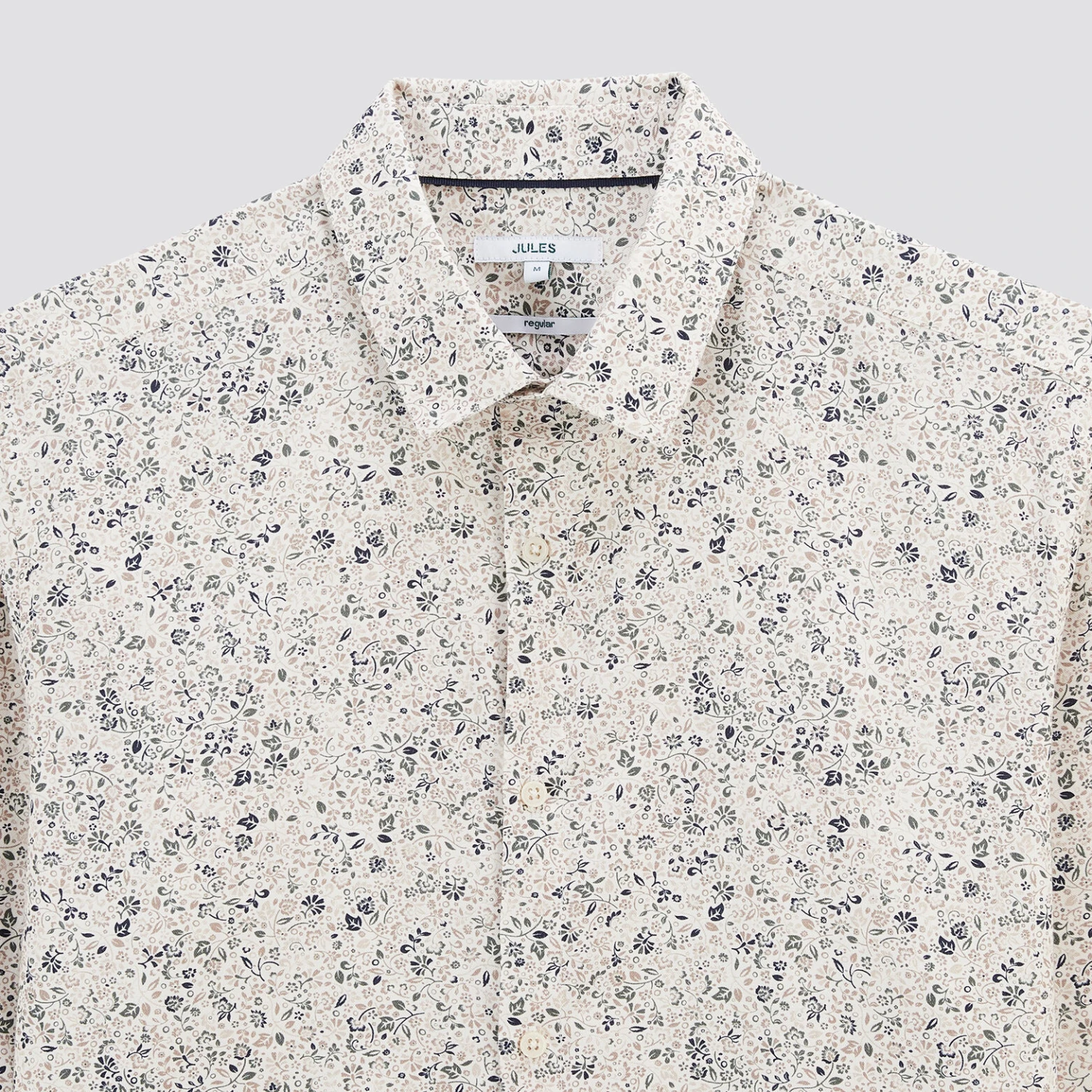 Chemise Regular Oxford Imprimé Fleur Coton Biologi 7 Chemise Regular Oxford Imprimé Fleur Coton Biologi – Image 7
