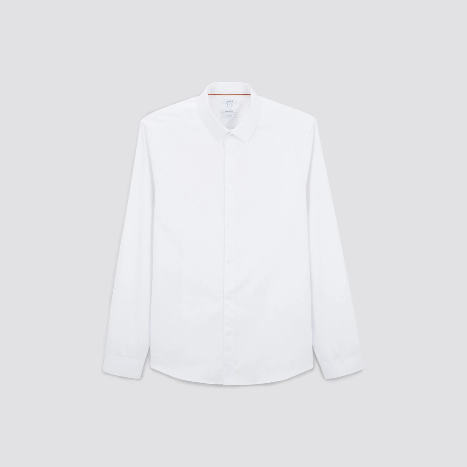 Chemise Slim Unie Stay Black/white Coton 7 Chemise Slim Unie Stay Black/white Coton – Image 7