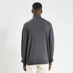 Pull Col Roulé En Laine Mérinos 14 Pull Col Roulé En Laine Mérinos -Men's Clothing Soldes Boutique 722679 8200 V3