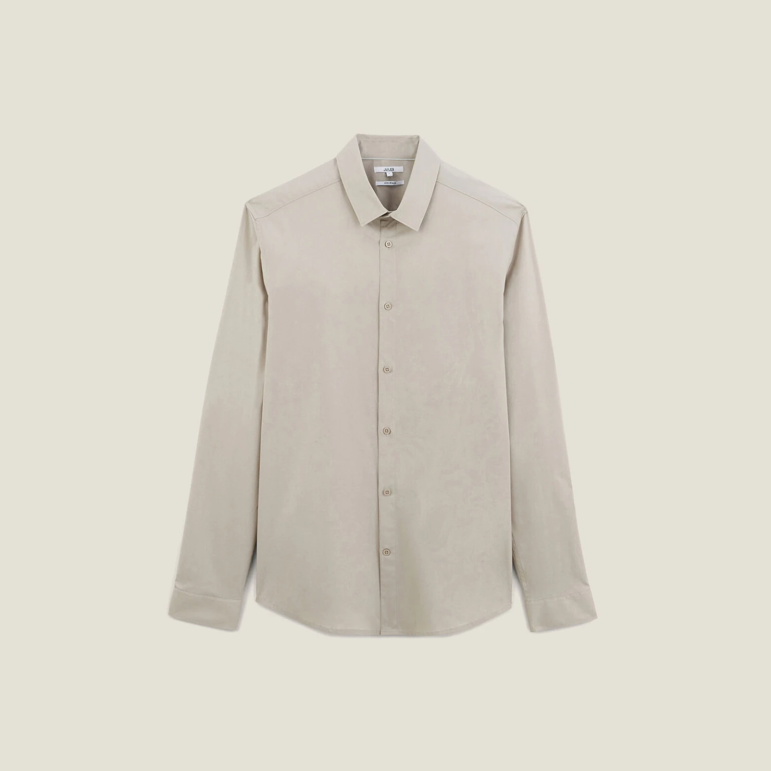 Chemise Slim Unie Coton Biologique Stretch 6 Chemise Slim Unie Coton Biologique Stretch – Image 6