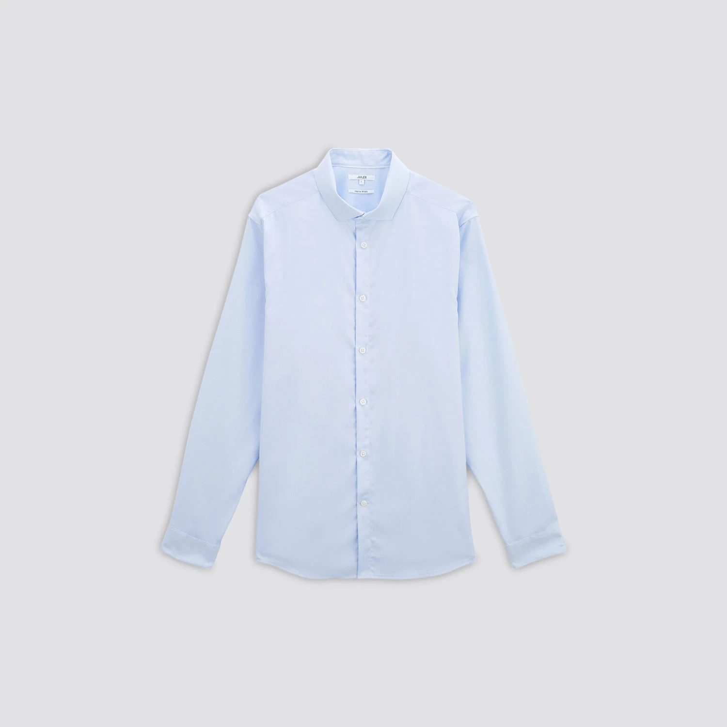 Chemise Regular Sans Repassage Unie Coton 7 Chemise Regular Sans Repassage Unie Coton – Image 7