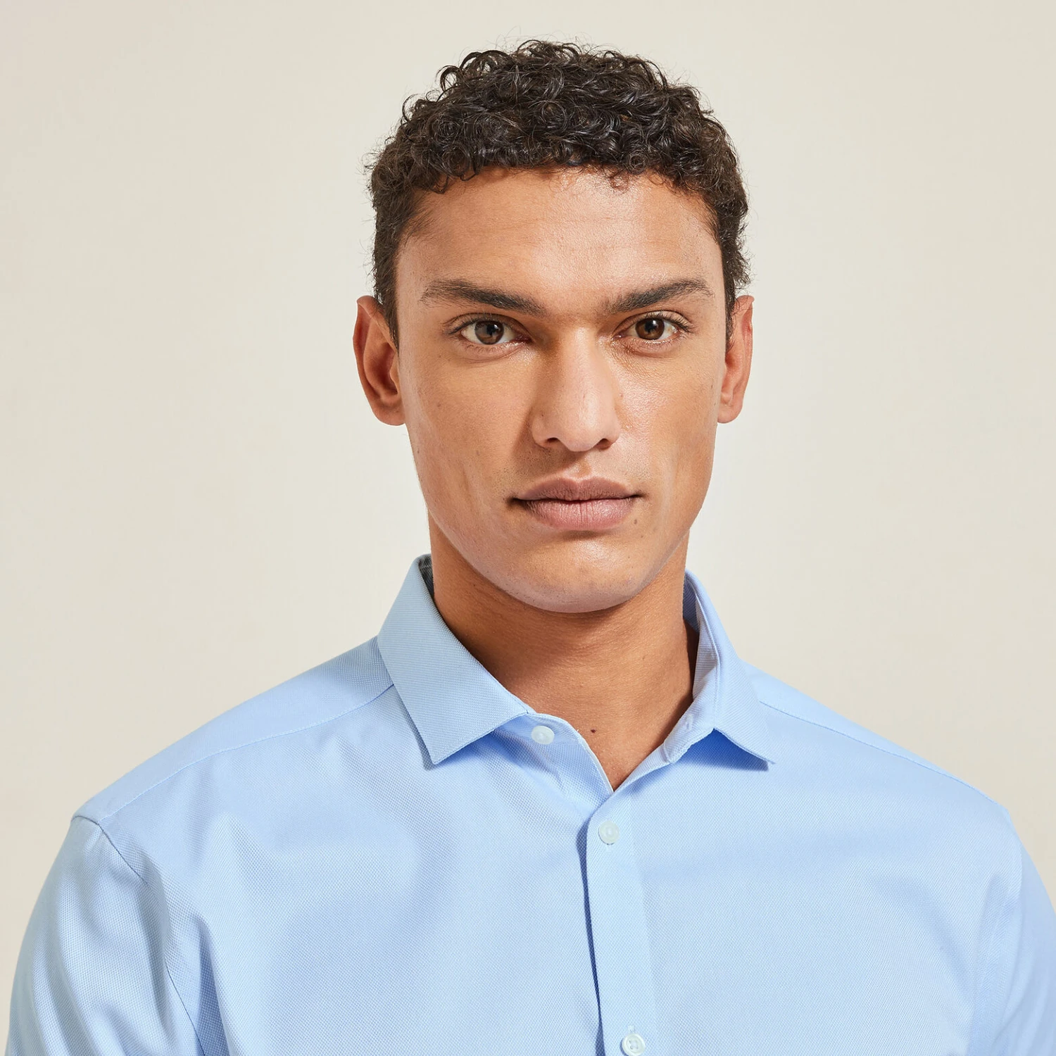 Chemise Regular Sans Repassage Unie Coton 3 Chemise Regular Sans Repassage Unie Coton – Image 3