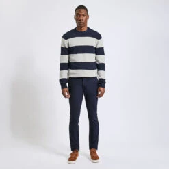 Pantalon Chino Slim Fantaisie Intérieur Gratté 15 Pantalon Chino Slim Fantaisie Intérieur Gratté -Men's Clothing Soldes Boutique 728306 11846 V3