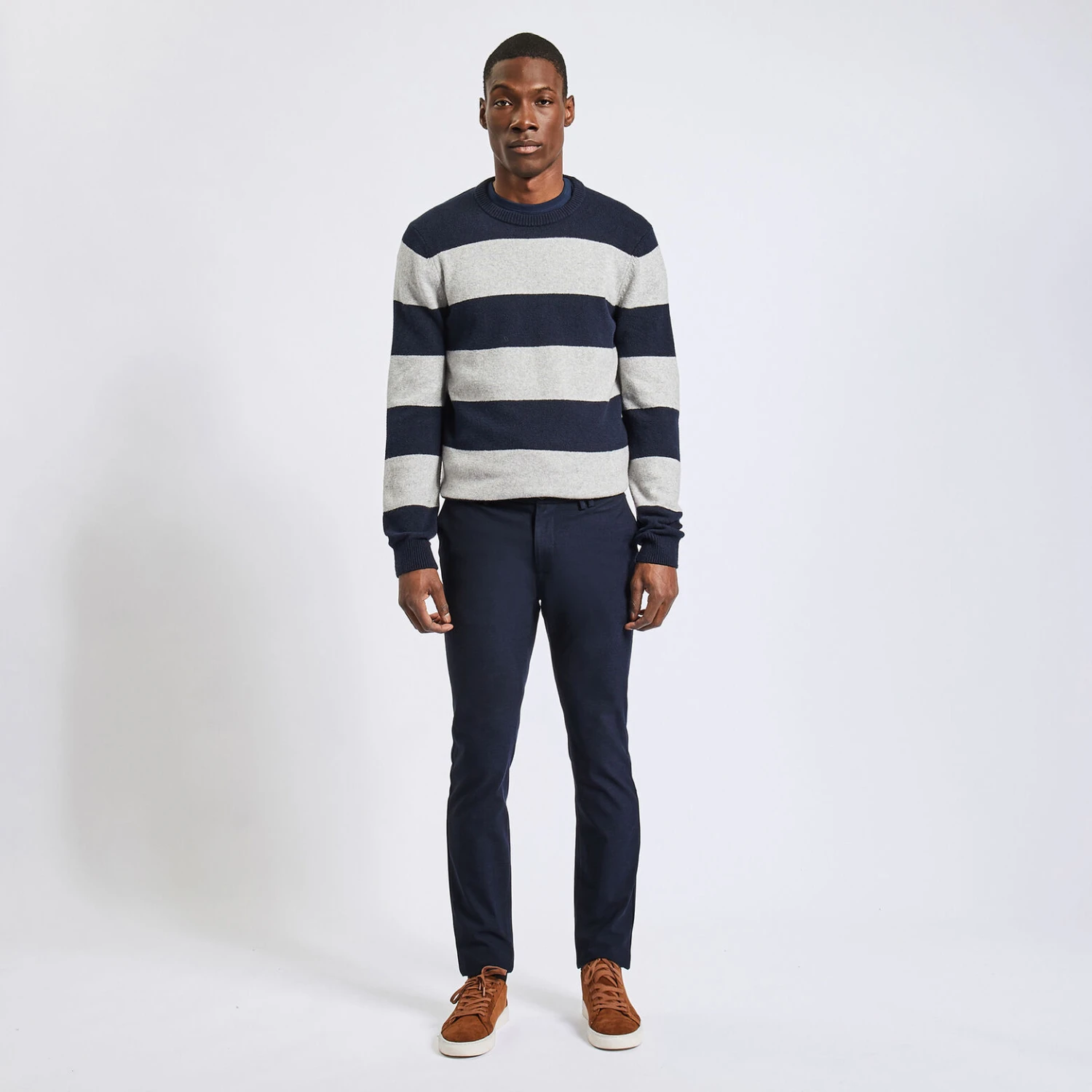 Pantalon Chino Slim Fantaisie Intérieur Gratté 6 Pantalon Chino Slim Fantaisie Intérieur Gratté – Image 6